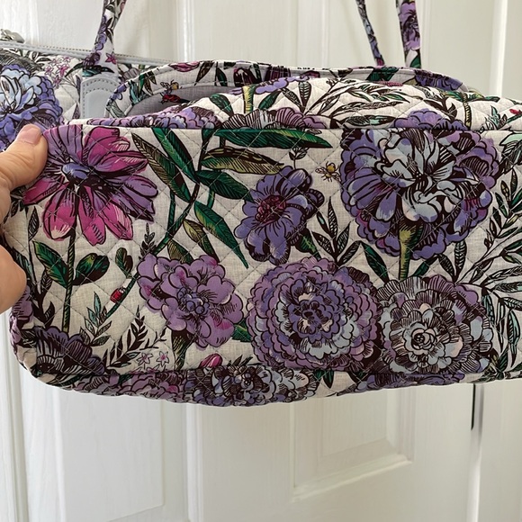 Vera Bradley Purple Floral Tote Bag - Picture 7 of 11